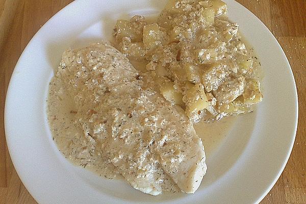 Pangasius on Cucumber Vegetables