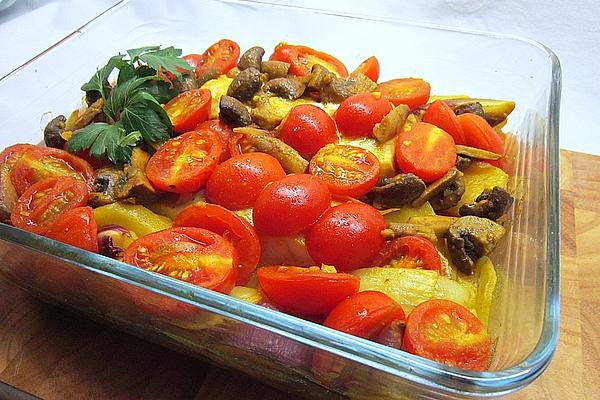 Pangasius on Vegetables