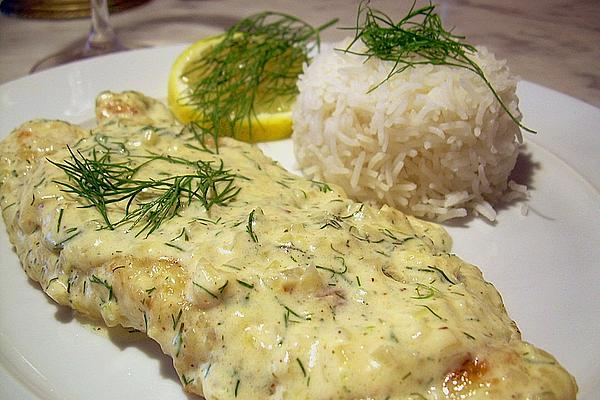Pangasius with Lemon Dill Sauce