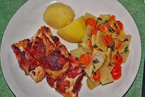 Pangasius Wrapped in Bacon