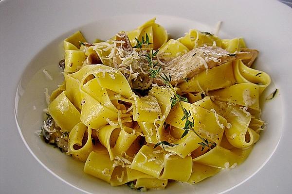 Parpadelle with King Oyster Mushrooms and Thyme