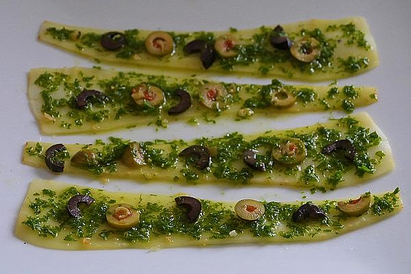 Parsnips with Olives – Parsley – Pesto