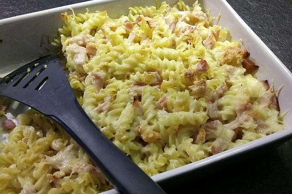 Pasta and Ham Gratin
