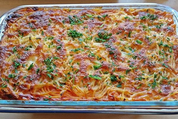 Pasta Bake with Creamy Tomato Sauce, Ham and Cheese