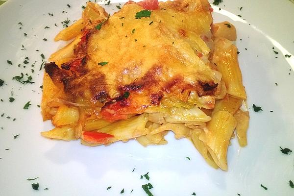 Pasta Casserole with Leek