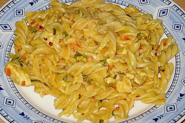 Pasta in Curry – Turkey Sauce