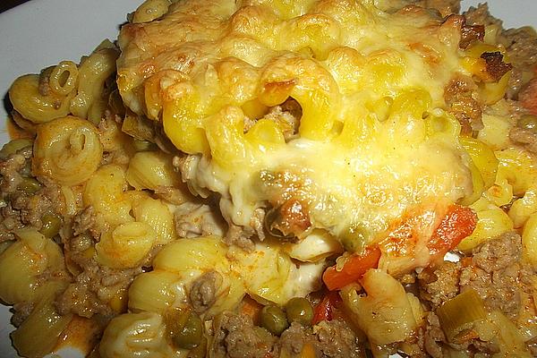 Pasta – Leek – Mince – Casserole