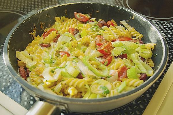 Pasta Pan with Leek