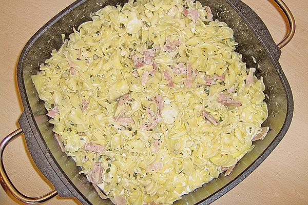 Pasta with Artichoke – Lemon – Ham – Sauce