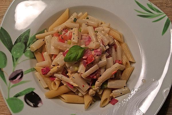Pasta with Asparagus Cream Cheese Sauce