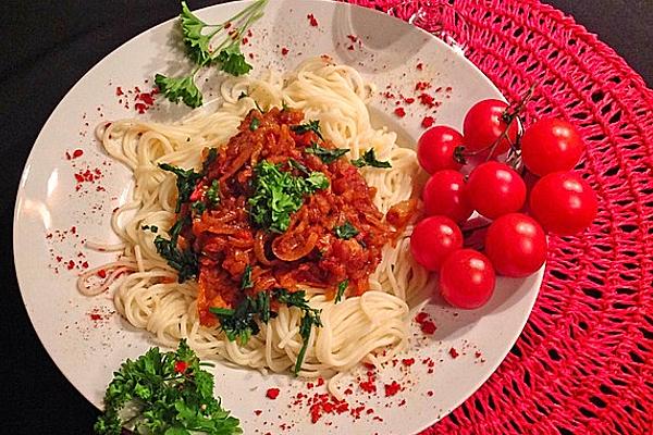 Pasta with Fried Onions