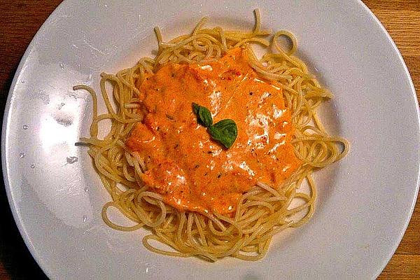 Pasta with Goat Cheese and Grilled Peppers