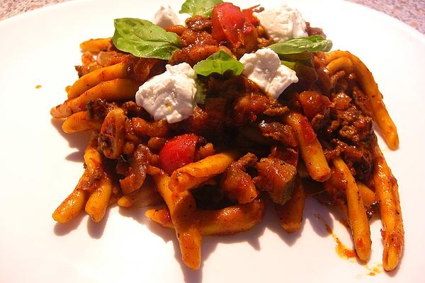 Pasta with Paprika Minced Meat Sauce