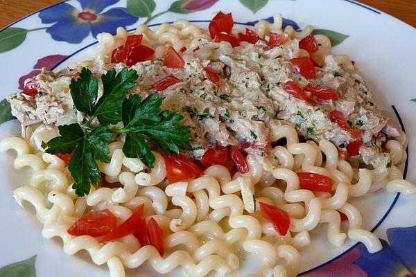 Pasta with Tuna Cheese Sauce