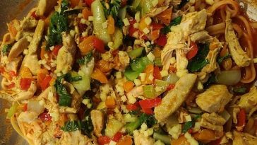 Pasta Bake with Spinach Leaves and Turkey Breast