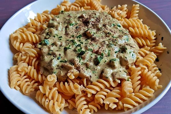 Pasta with Vegan Cream Cheese Sauce