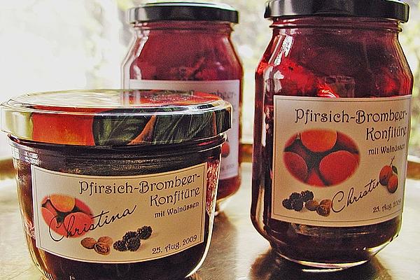 Peach – Blackberry – Jam with Walnuts