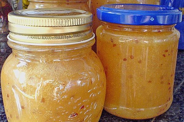 Peach Fruit Spread with White Currants