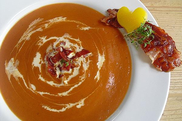 Peach Soup with Bacon