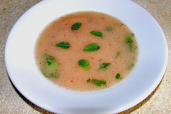 Peach Soup with Basil
