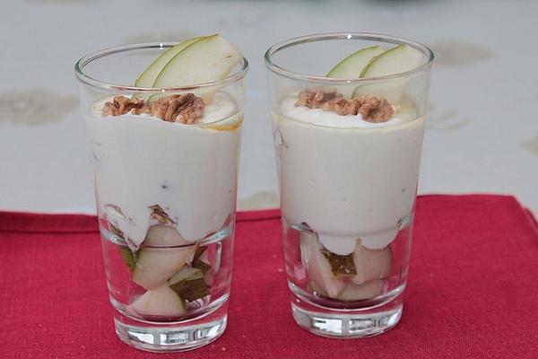 Pear and Honey Walnut Dessert