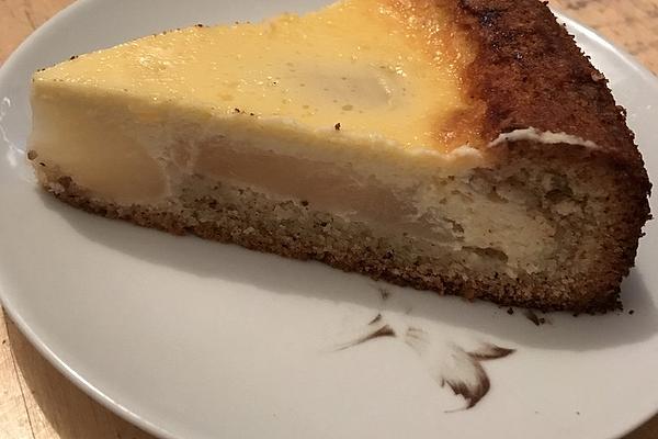 Pear Cake with Quark Topping