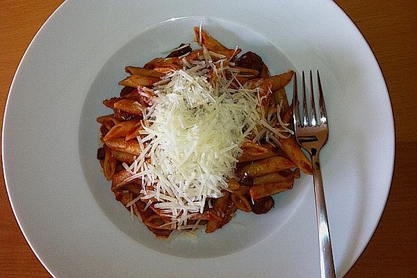 Penne Con Salsicce Alla Aglianico