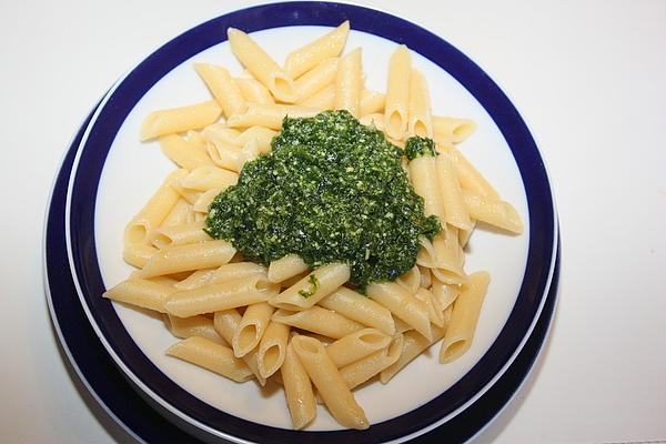 Penne with Wild Garlic Pesto