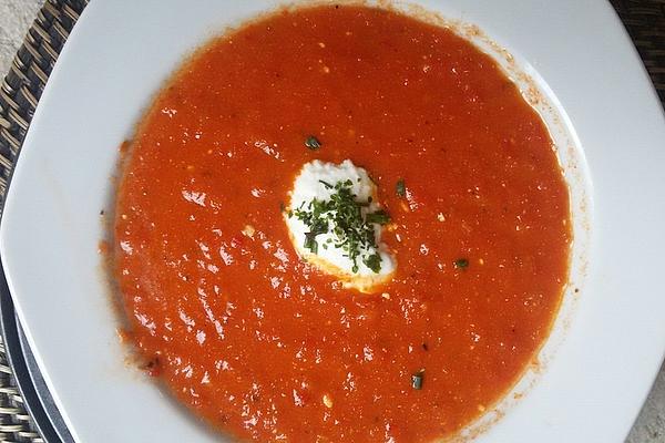 Pepper and Tomato Soup À La Aferdita