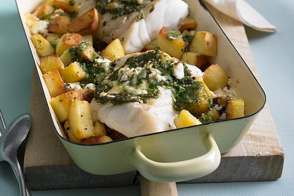 Pesto Fish in Oven