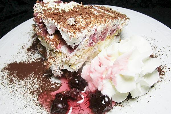 Piña Colada-Cherry Tiramisu
