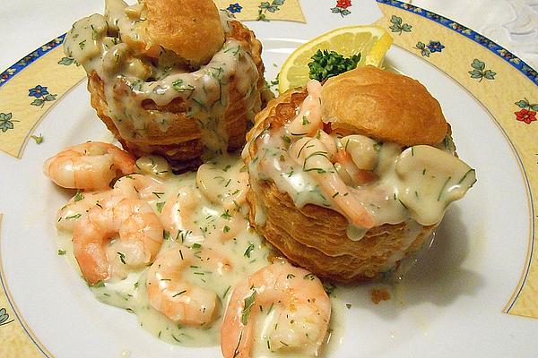 Pie with Shrimp Sauce