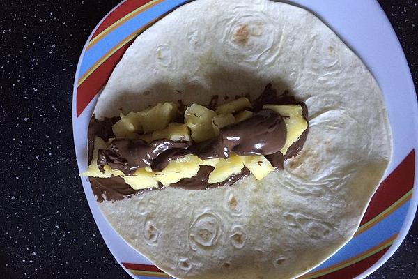 Pineapple Chocolate Wraps