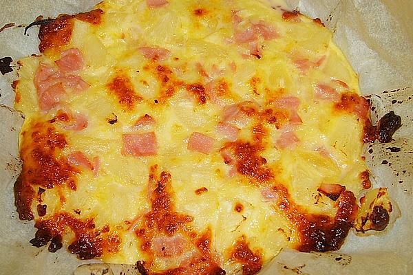 Pineapple Slices with Ham Cream