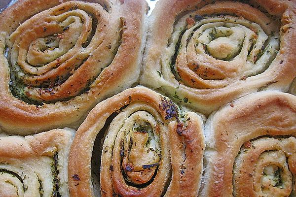 Pizza Bread As Snails with Herb Butter