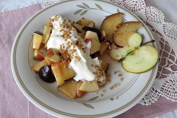 Plum and Apple Salad
