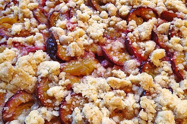 Plum Cake with Cinnamon and Sprinkles