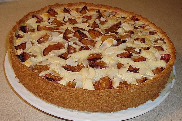 Plum Cake with Cream Sauce