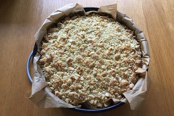 Plum Cake with Vanilla Cream and Sprinkles