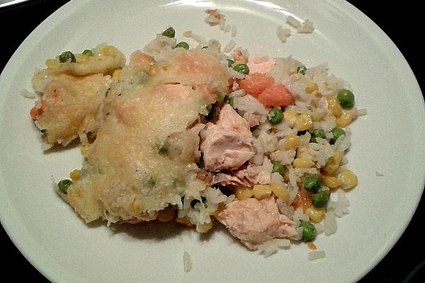 Pollack Fillet Rice Casserole with Vegetables