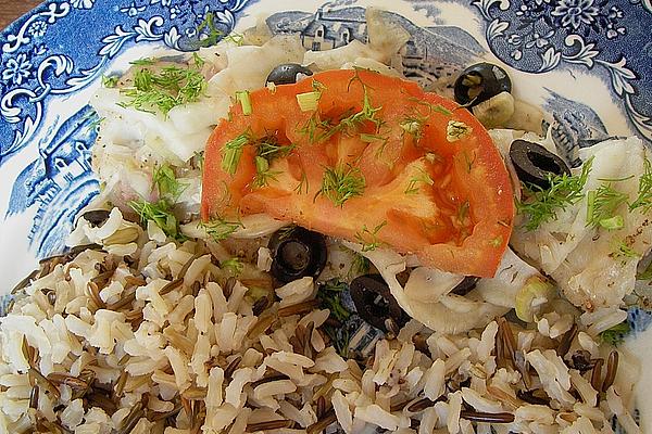 Pollack Fillet with Fennel Vegetables in Aluminum Packet