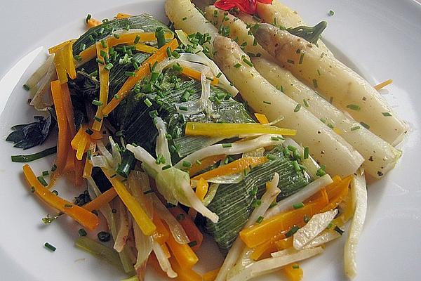 Pollack Loin on Bed Of Vegetables in Aluminum Foil