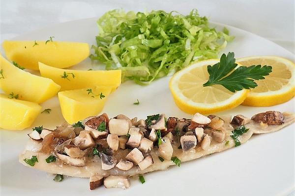 Pollack with Mushrooms