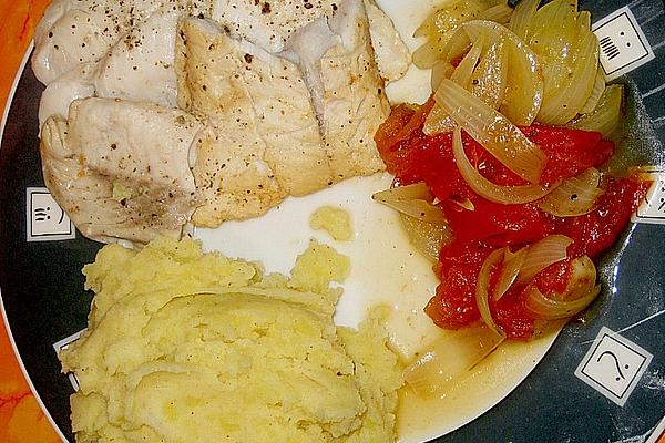 Pollack with Onion Vegetables