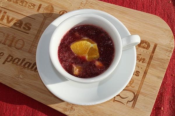 Pomegranate Chia Pudding with Orange