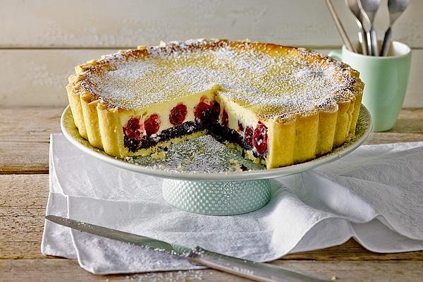 Poppyseed Cheesecake with Cherries