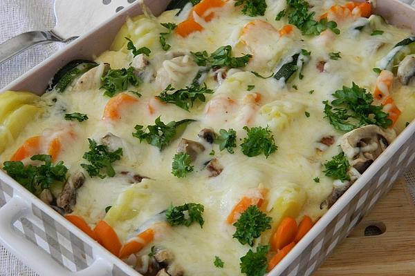Pork Fillet in Vegetable Gratin