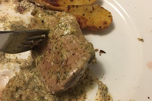 Pork Fillet with Honey – Dill Sauce
