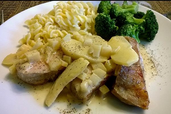 Pork Loin in Calvados Cream Sauce