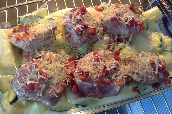 Pork Medallions with Cream Vegetables